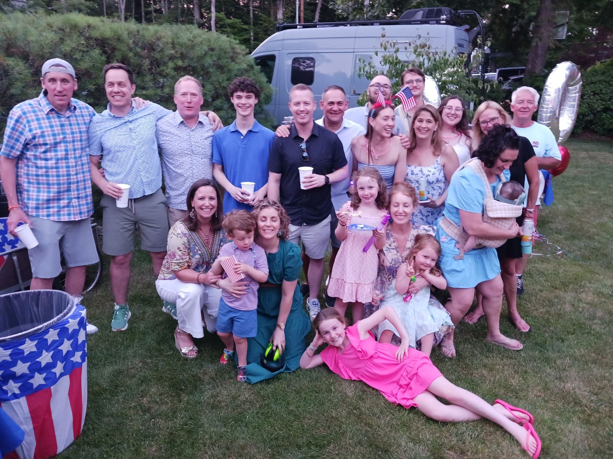 The family at the lake