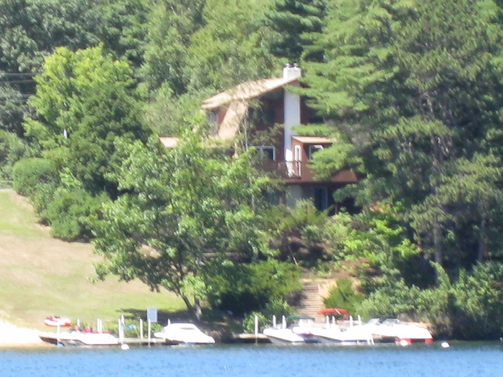 The Inn and its dock, seen from the water