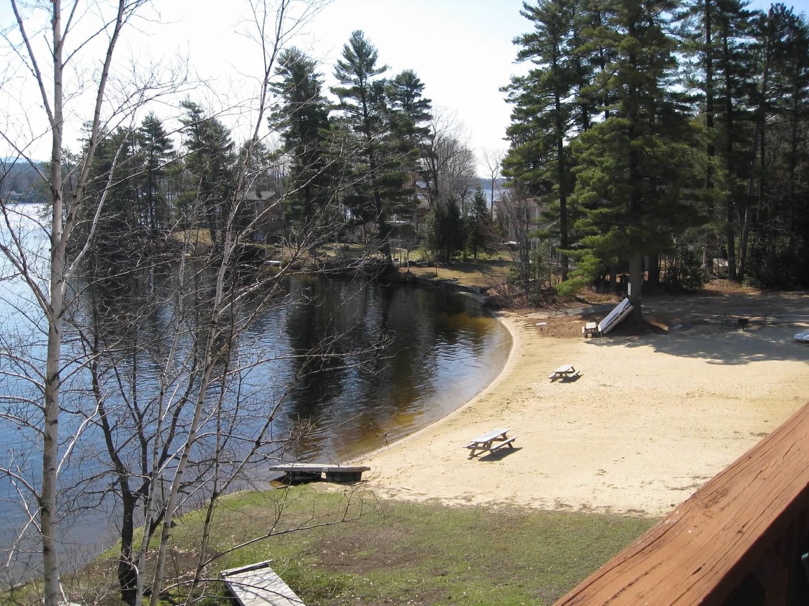 Deer Park beach early in the season