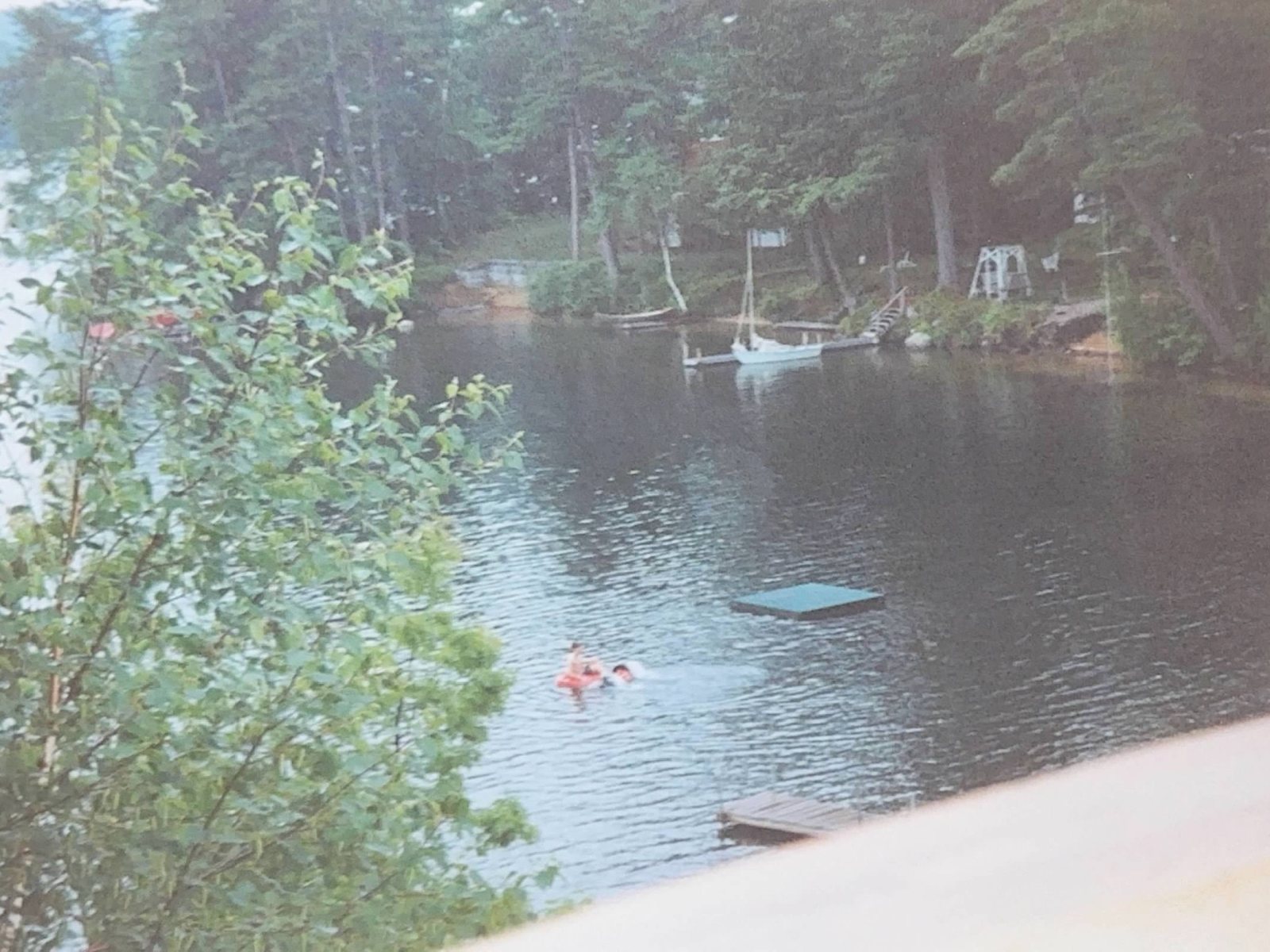 The swimming cove off the beach
